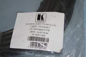 Kramer Electronics CP-HMHMETH-35 Professional Plenum Rated HDMI Cable - NEW