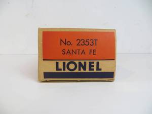 lot 1 image: VINTAGE Lionel No. 2353T Santa Fe Engine