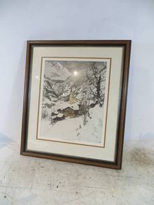 lot 36 image: Framed Signed Print