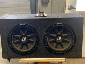 lot 2 image: Kicker Dual Comp C12 High Performance 12 Sub Woofer $180 retail