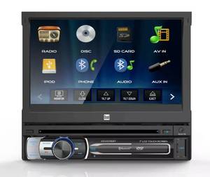 lot 47 image: Dual 7 Retractable Bluetooth Car DVD  Stereo XDVD176BT