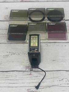 lot 63 image: Lot of 6 Coking Lens Filters & Vivitar 252 Auto Flash