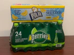 Perrier and Polar Seltzer