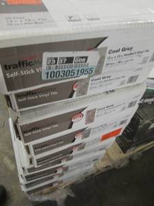 lot 1 image: 9 Cases TrafficMaster Cool Grey 12 ...