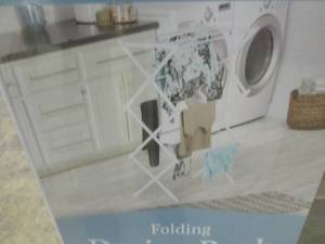 lot 26 image: Whitmor Folding Drying Rack open pk...