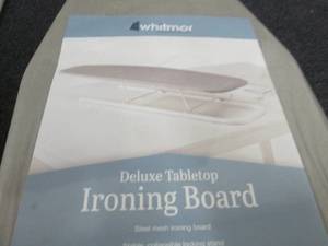 lot 42 image: Whitmor Deluxe Tabletop Ironing Boa...