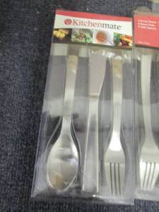 lot 71 image: Case of 6pks 4-3pc Sets Kitchenmate...