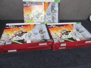 lot 113 image: 3 Disney Infinity Xbox 360 Star War...