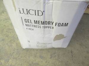lot 133 image: 4 Inch Gel and Aloe Infused Memory ...