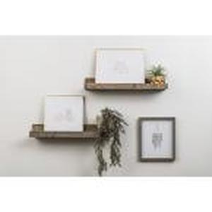 lot 213 image: Rustic Luxe 7 in. x 24 in. Gray Pin...