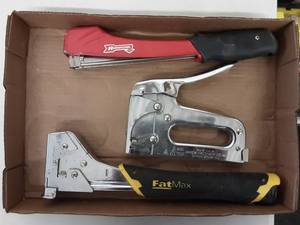lot 11 image: 2-Tack Hammers & Staple Gun