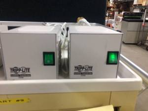 lot 56 image: Lot Of 4&nbspTRIPP LITE 250W MEDICAL GRADE POWER ISOLATION TRANSFORMER, MODEL NUMBER IS250HG&nbspMedical Computer Back Up - Tested Working 