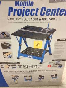 lot 81 image: Kreg 2.6 ft. Portable Workbench &nbspin good condition
