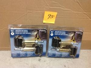 lot 95 image: Shepherd 2-18 in. Adjustable Rubber Bed Frame Casters with Soft Tread (2-Pack) &nbspin good condition