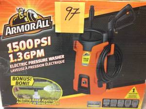 lot 97 image: Armor All  1500-PSI 1.3-GPM Electric Pressure Washer &nbspin good condition