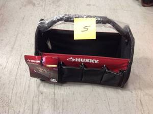 lot 5 image: Husky 20 in. Pro Tool Tote with Removable Tool Wall in good condition