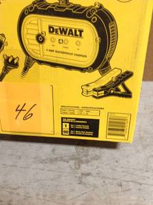 lot 46 image: DEWALT 4 Amp Professional Waterproof Battery Charger &nbspin good condition