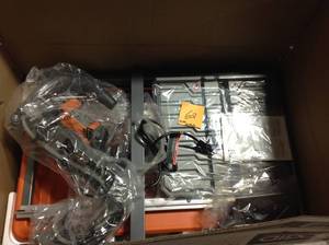 lot 62 image: RIDGID 9 Amp Corded 7 in. Wet Tile Saw with Stand not used WHIT SMALL DAMAGE IN WATER TRAY