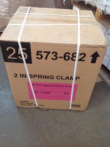 lot 105 image: Box whit 210 pack of ANVIL 2 in. Spring Clamp New
