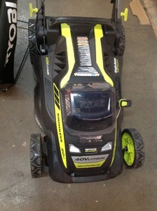 lot 106 image: RYOBI 40V 20 IN. BRUSHLESS SELF-PROPELLED MOWER 2.5 Ah Battery and Charger Included