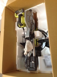 lot 108 image: RYOBI 12 in. Sliding Miter Saw with LED in good conditions