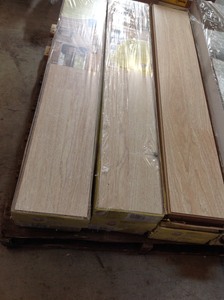 lot 110 image: Lot whit 10 cases of TrafficMASTER Natural Hickory 7 mm Thick x 8.03 in. Wide x 47.64 in. Length Laminate Flooring (23.91 sq. ft.  case)