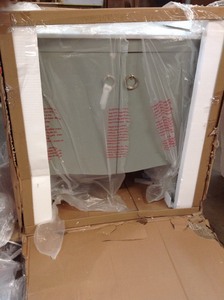 lot 111 image: Savoy 31 in. W x 22 in. D Bath Vanity in Antique Grey with White Marble Vanity Top in White with White Sink by  Home Decorators Collection in good conditions
