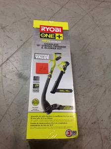 Ryobi ONE 18-Volt Lithium-Ion String TrimmerEdger and Blower Combo Kit 2.0 Ah Battery and Charger Included&nbsp&nbspin good condition