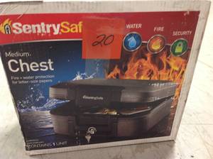 SentrySafe CHW20121 0.28 cu ft Fireproof Safe and Waterproof Safe with Key Lock in good condition