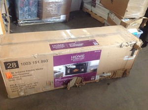 Home Decorators Collection Appling 54in Media Console Infrared Electric Fireplace in Warm Deep Grain Ash Finish in good conditions