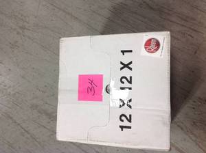 Rheem 12 in. x 12 in. Basic Household Pleated Air Filter (Case of 12) not used