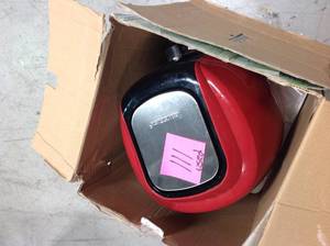 8-in-1 5.8 Qt. Chili Red Electric Air Fryer with Recipe Book by GoWISE USA  USED in working conditions