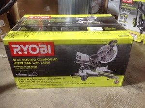 RYOBI 15 Amp 10 in. Sliding Compound Miter Saw in good conditions