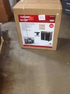 lot 102 image: Husky 32.8 in. H x 28 in. W x 18 in. D 1-Drawer 2-Door Steel Garage Base Cabinet not used