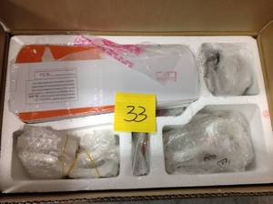 lot 33 image: Minuet III 36 in. Indoor White Ceiling Fan with Light Kit by Hampton Bay not used