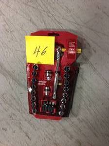 lot 46 image: Husky 14 in. Drive 6-Point Pass Thru Ratchet and Socket Set (30-Piece)