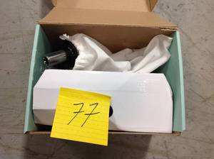 lot 77 image: Speakman Rive Single Hole Single-Handle Bathroom Faucet with Drain Assembly in Polished Chrome in good conditions