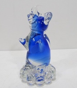 lot 158 image: Hand Blown MURANO Art Glass Elephant