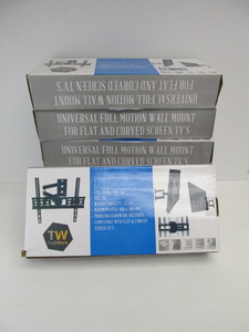 lot 149 image: Lot of 6 Brand New TuffWork Full-Motion TV Wall Mounts
