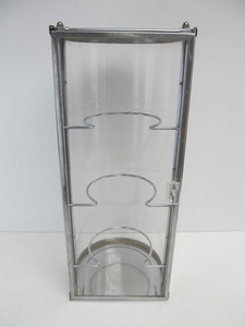 lot 55 image: Vintage Chrome Countertop Bakery Pie Display Case