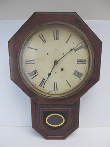 lot 57 image: Antique SETH THOMAS Regulator Wall Clock 
