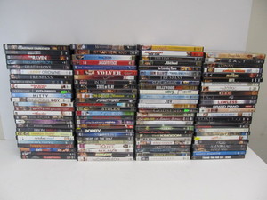lot 185 image: Lot of 100 DVDs 