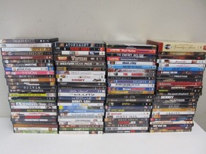 lot 186 image: Lot of 100 DVDs 