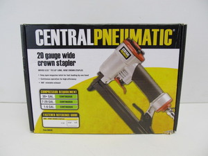 lot 25 image: Brand New CENTRAL PNEUMATIC 20-Gauge Wide Crown Stapler