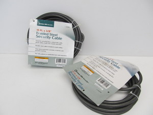 lot 31 image: 2 Brand New Braided Steel Security Cables