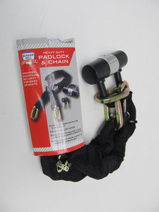 lot 32 image: Brand New BUNKER HILL Heavy Duty Security Padlock & Chain