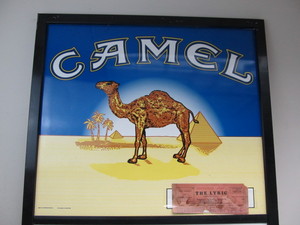 lot 229 image: LARGE Gas Station CAMEL Cigarettes Metal Advertising Price Sign