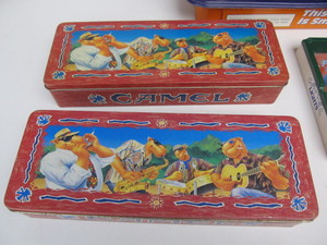 lot 231 image: Lot of CAMEL Cigarettes Advertising Tins & Store Display 