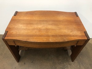lot 245 image: Antique Quartersawn Mission Oak Desk wDrawer