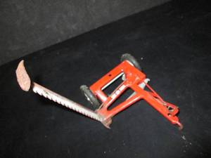 lot 158 image: 1970s Tru-Scale mower, all steel -Scale Farm Implement Attachment...